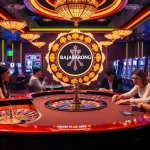 Experience excitement at RAJABARONG casino with players winning at roulette and slot machines.