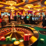 Engaged gamblers playing high-stakes roulette at https://888newco.com/ in a luxurious casino.