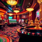 Experience the excitement of Nhà cái RR88 with luxury casino elements, vibrant games, and engaging players.