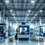 Diecasting Malaysia: Advanced manufacturing facility showcasing diecasting machines and aluminum products.