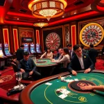 Experience thrilling gambling at Hi88 with vibrant poker tables, slot machines, and roulette wheels.
