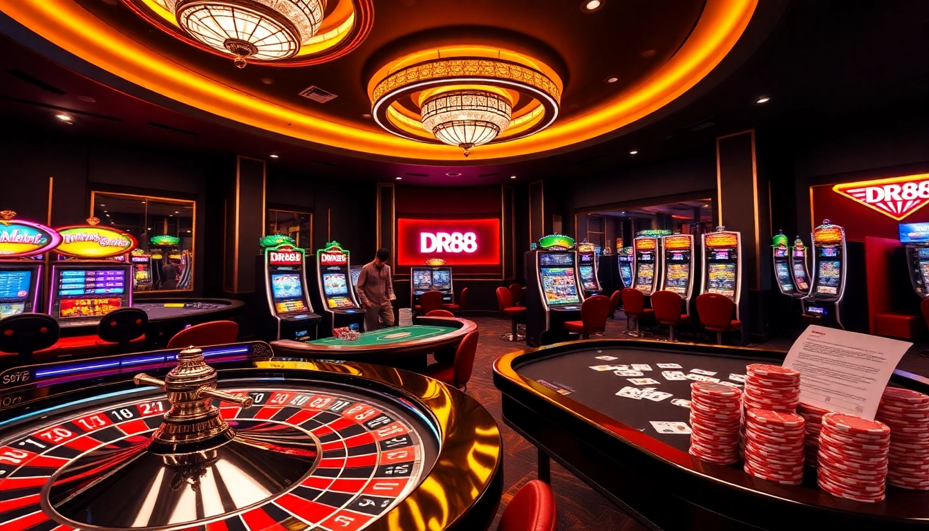 Experience the thrill of DR88 with vibrant online roulette and sleek gaming tables.