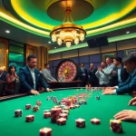 Join players at https://68win2025.online/ for an exciting poker game amid a luxurious casino atmosphere.