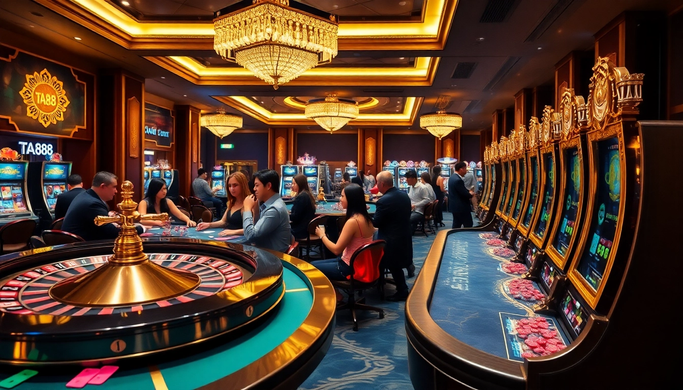 Experience the excitement at TA88 with vivid gaming action and professional casino vibes.