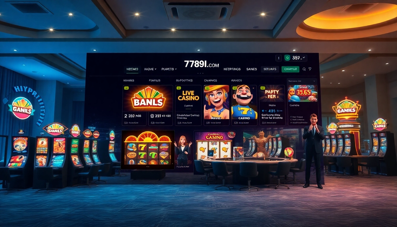 An engaging online gambling interface featuring vibrant games on 789f.com, designed for user-friendly interaction.