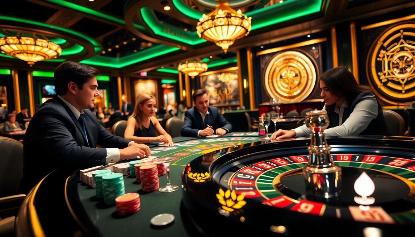 Experience the thrilling skyclub game with poker chips, cards, and an engaging casino table.