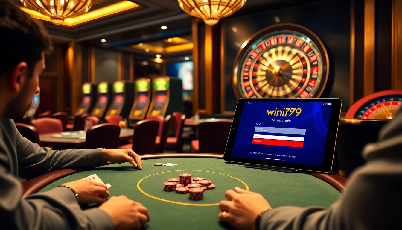 Experience excitement with win79 đăng nhập at a luxurious casino gaming scene.