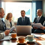 Discussione sul costo della procedura di sovraindebitamento in un ufficio professionale con consulenti finanziari.