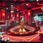 A professional gamer placing bets on the online platform https://abc8phi.com/, surrounded by elegant casino elements.