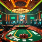 Exciting casino scene showcasing link xx88 with players enjoying games in a luxurious environment.