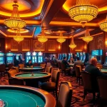 Experience the luxurious atmosphere of gambling at https://ffgg88.com/ with poker tables and slot machines.