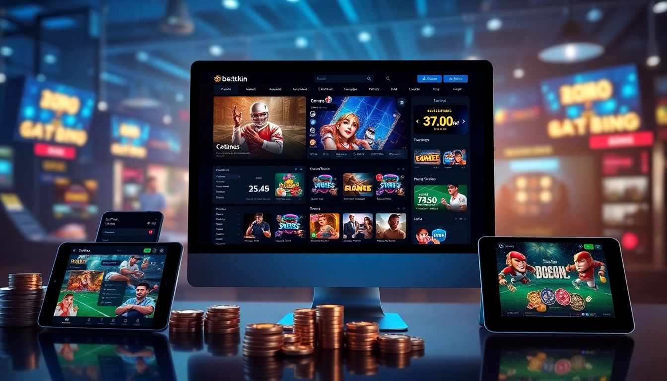 Exciting online betting interface at abc8 com featuring casino and sports games.
