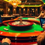 Experience exciting gameplay at U8888 with roulette, poker chips, and a vibrant casino atmosphere.