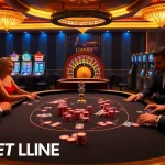 Engage with thrilling games at 789BET LINK in this vibrant casino scene featuring poker and roulette.