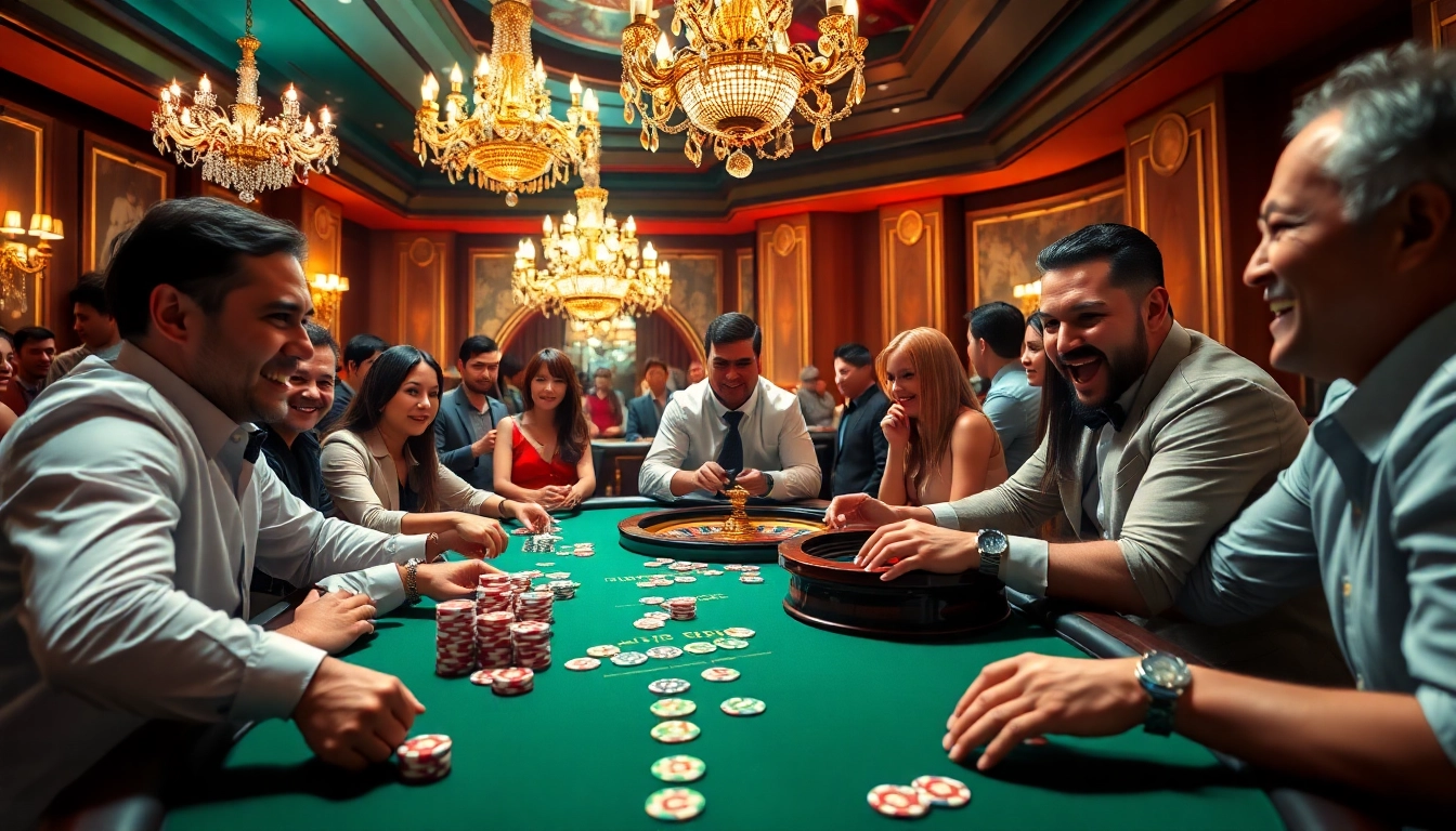 Exciting poker game action featuring gameplay at https://five88.foo/ with vibrant casino elements.