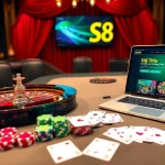 Experience the luxurious Giới Thiệu S8 casino environment with roulette, poker, and exclusive offers.
