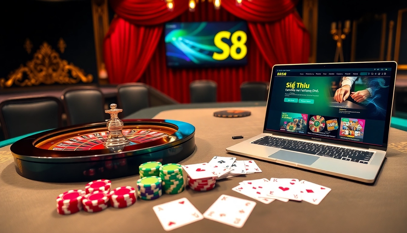 Experience the luxurious Giới Thiệu S8 casino environment with roulette, poker, and exclusive offers.