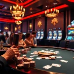 Dynamic casino scene with poker, roulette, and online gambling interface from https://top10nhacai.gg/.