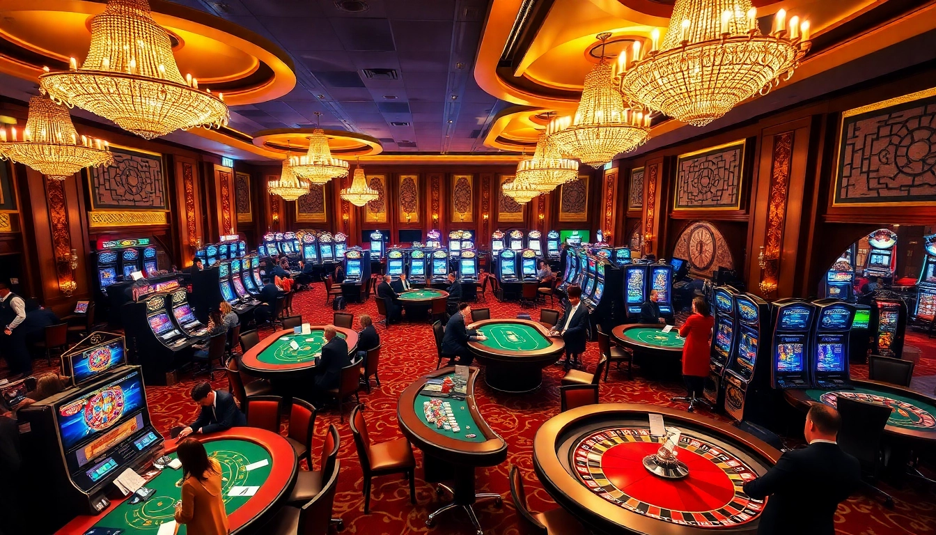 Experience the excitement of TK88 with players at a luxurious casino table.