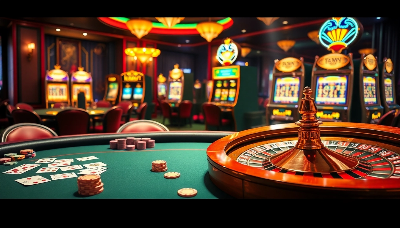 Kuwin players enjoying an exciting game at a luxurious casino setting.