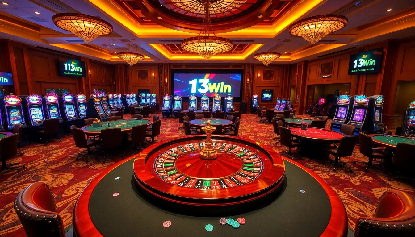 Engage in thrilling games at nhà cái 13Win, where luxury meets excitement in a vibrant casino.