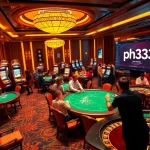 Experience the thrill of gambling at ph33 casino with vibrant gaming activities and engaged players.
