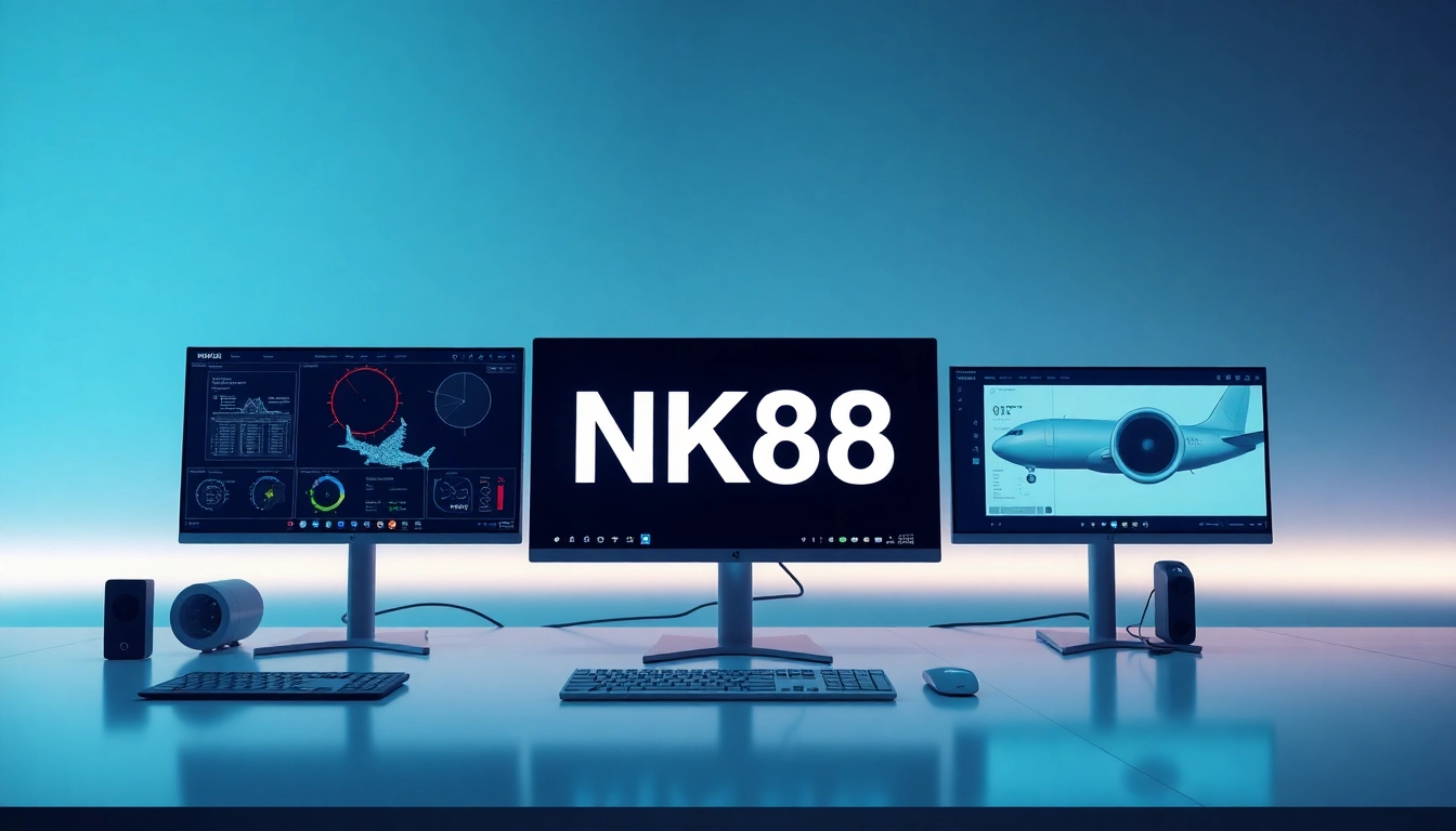 NK88 flight tracking digital workspace with innovative tech elements