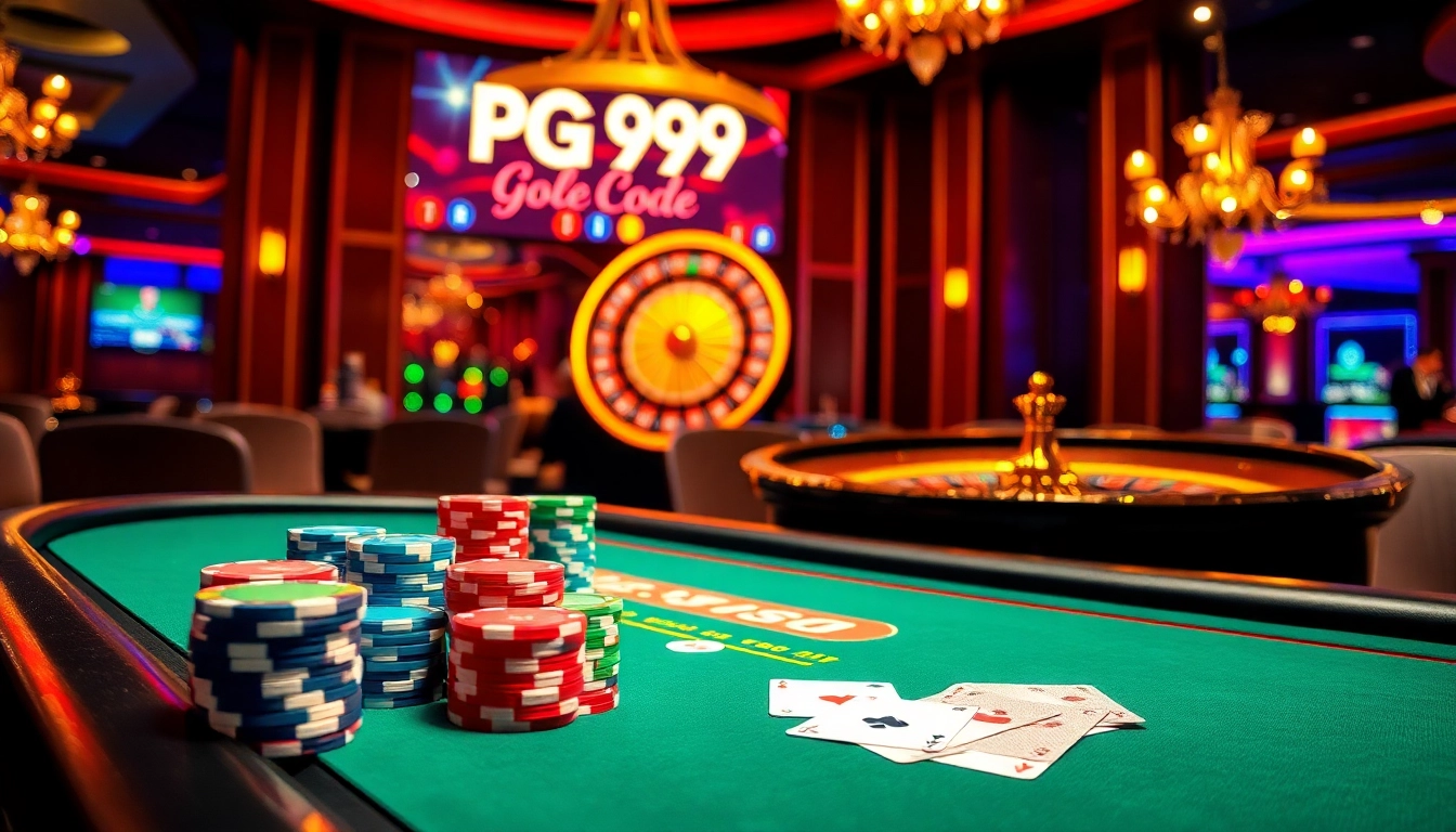 Experience the thrill of the game with PG99 Code at a vibrant casino table.