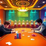 Experience the thrill of xin88 bet with exciting poker action and vibrant casino décor.