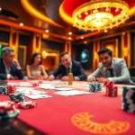 Experience the excitement at KUBET77 casino with colorful poker chips and a vibrant game table.