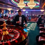 Experience the thrill of RR88 with vibrant casino action, featuring a roulette wheel and excited players.