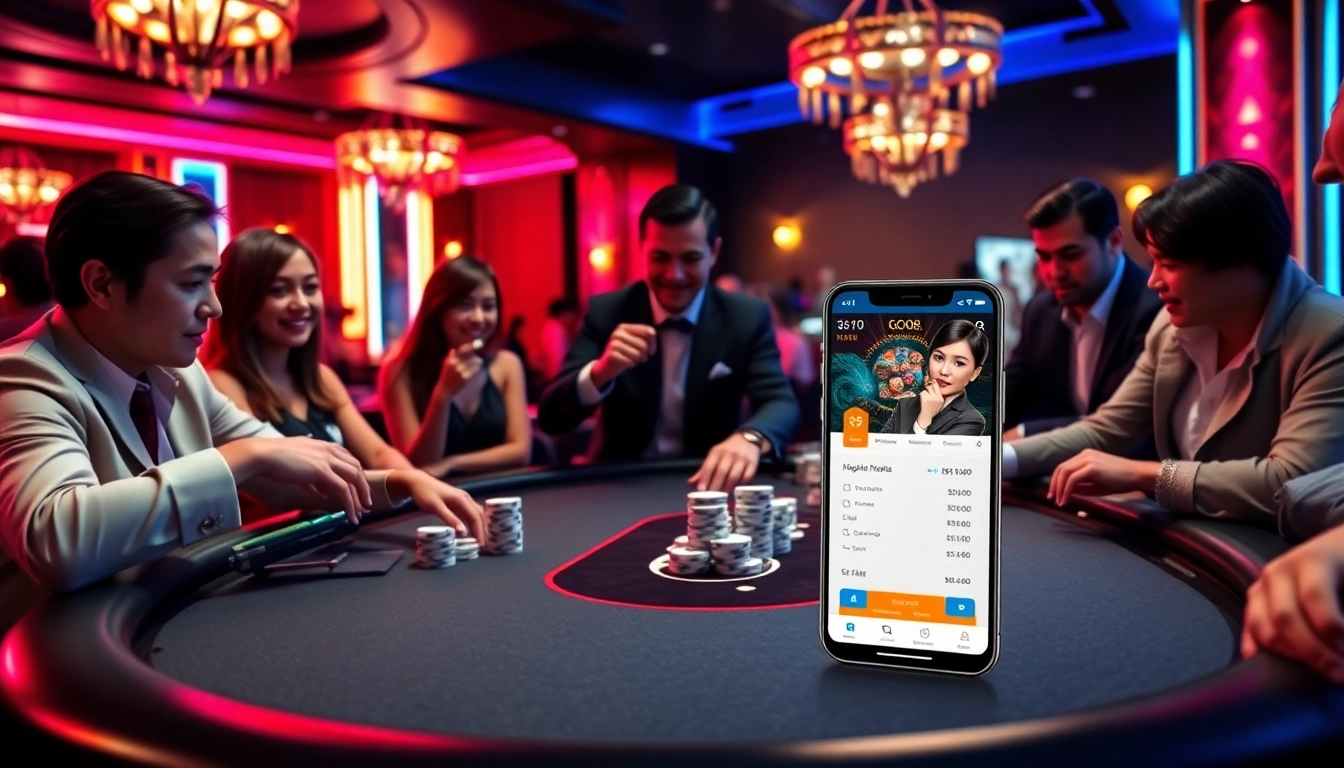 Experience the thrill as you tải go88 and join the excitement at a luxurious casino table.