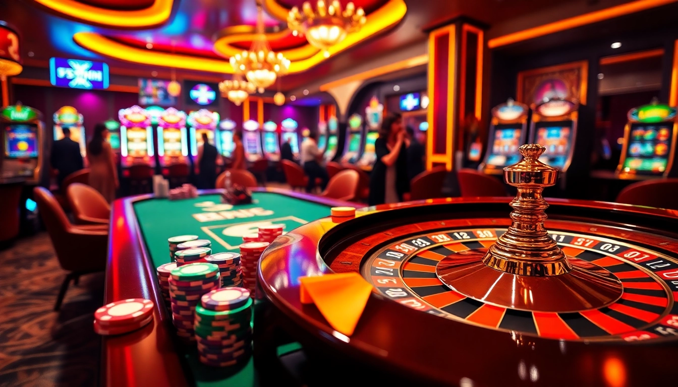 Engage in exciting gameplay at 33win with vibrant casino visuals featuring poker chips and roulette.