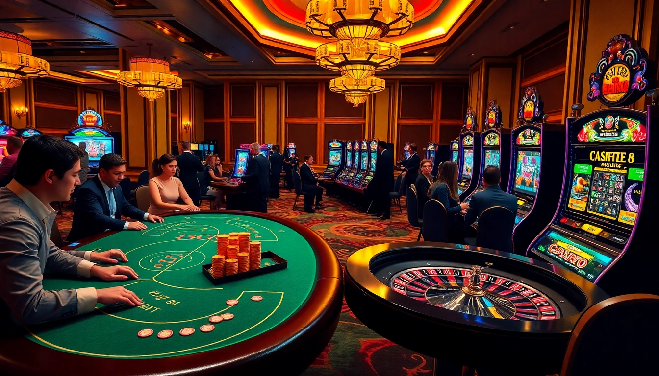 Play exciting abc8 games at vibrant casino tables with professional dealers.