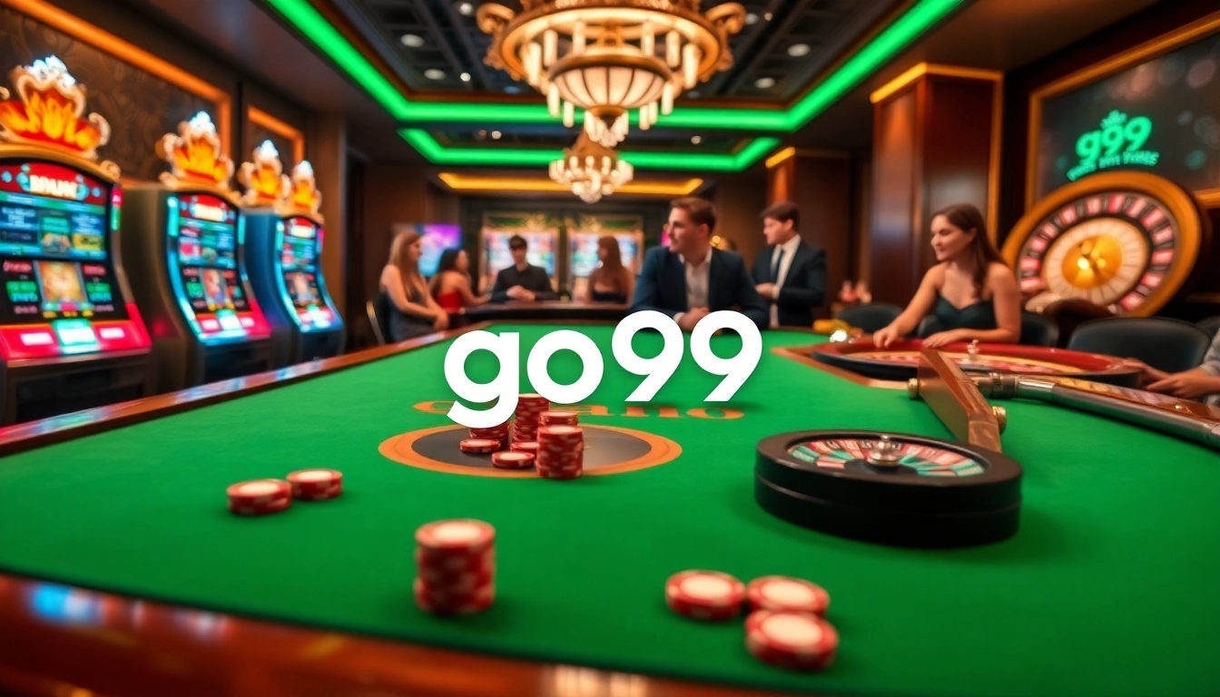 Experience premium betting action at go99's sophisticated casino tables.