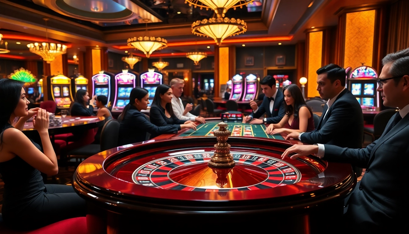 Join the excitement of online casino gaming at https://bl555.family/ with vibrant roulette tables and eager players.