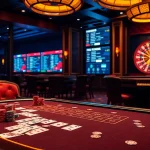 Experience thrilling gameplay at RR88's elegant casino table with vibrant poker chips.