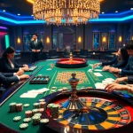 Excited players enjoying games at 789club casino with vibrant table setup.