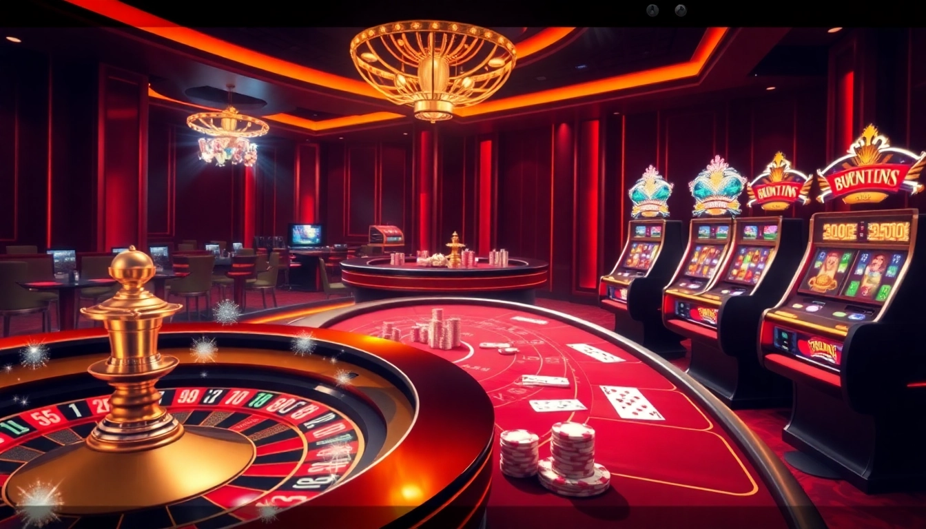 Experience the thrill of 79king with a luxurious casino scene featuring vibrant roulette and poker tables.