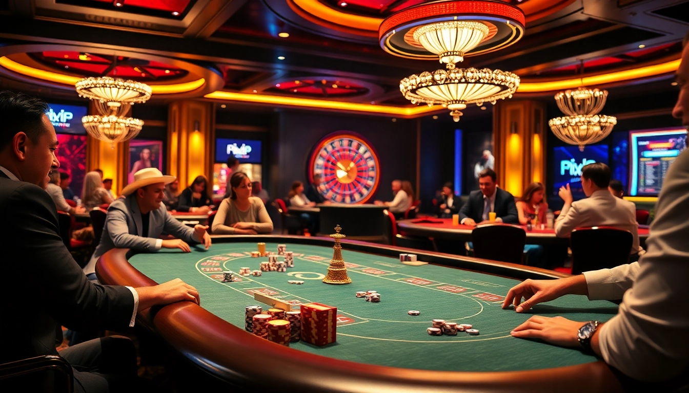 Experience the thrill of Rikvip with vibrant casino tables and professional poker games.