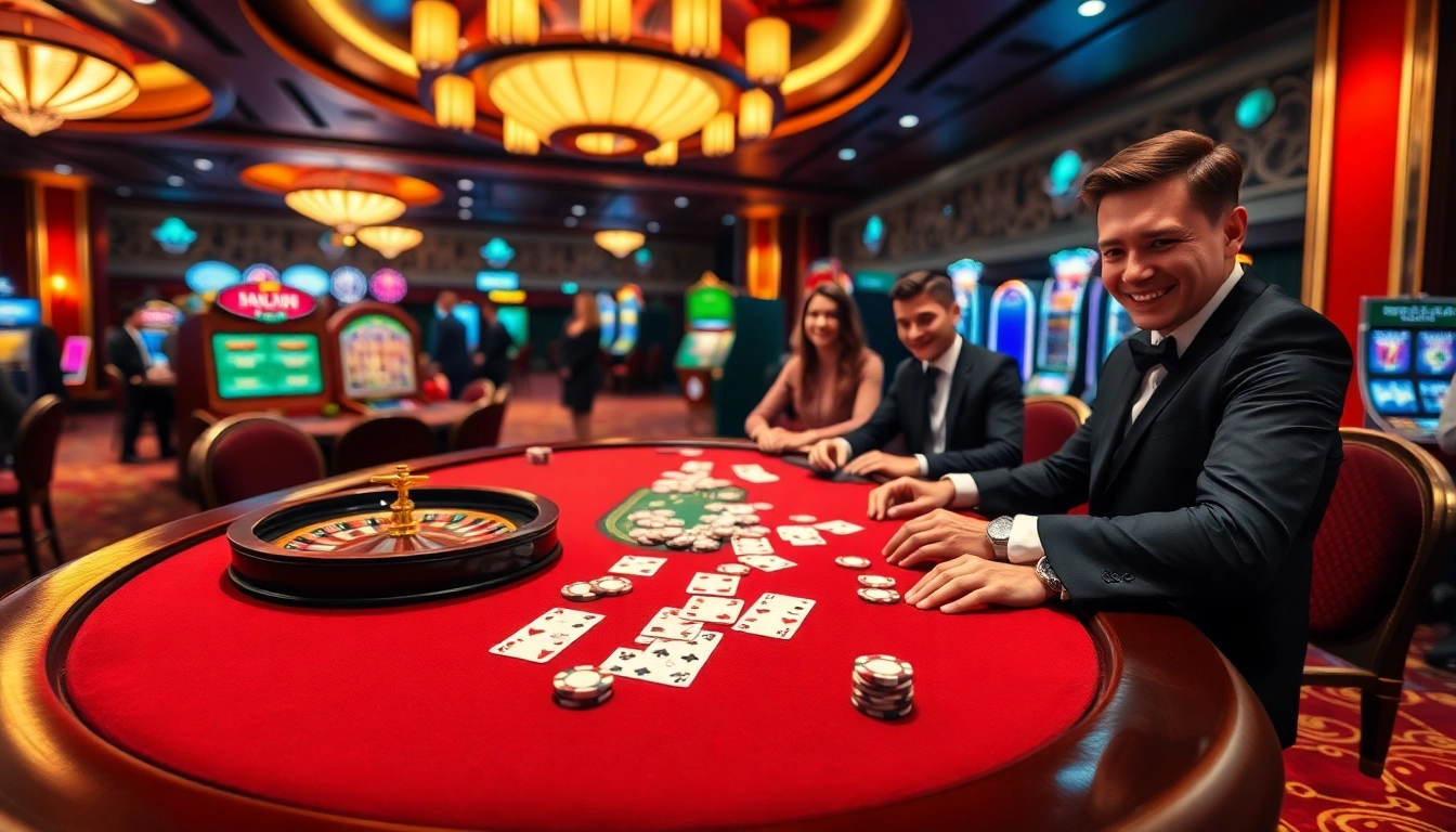 Experience high-stakes action at the luxurious poker table in the casino of https://f168.faith/.
