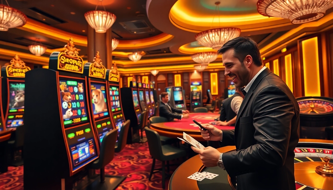 Experience thrilling gameplay on PS99 slots in a vibrant casino setting.