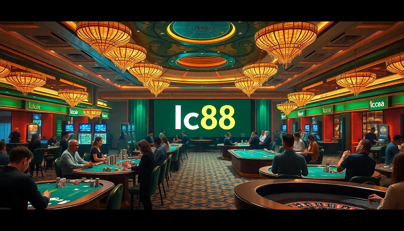 Experience thrilling casino action with lc88 casino tables, vibrant colors, and high-stakes excitement.
