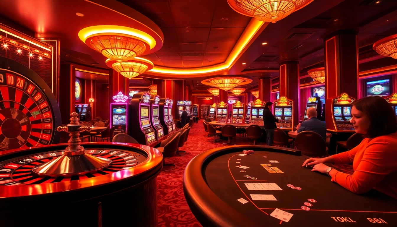 Experience the thrill of the 88i game with exciting casino visuals, including roulette and slot machines.