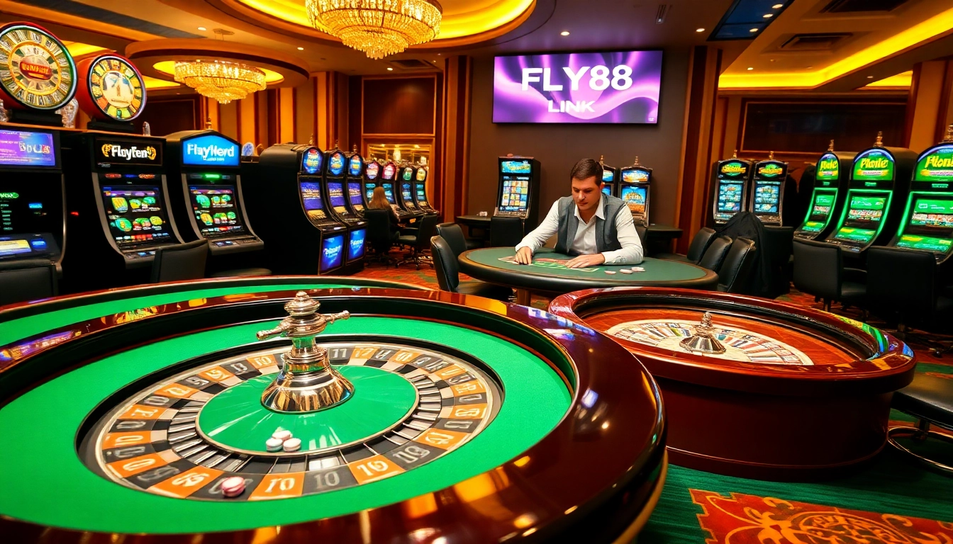 Experience the thrill of winning with the FLY88 Link at a luxurious casino table.