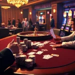 Experience the thrill of 888NOW online with an exciting casino scene featuring poker, roulette, and slot machines.