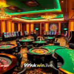 Experience the thrill of gaming at 99okwin.live with vibrant tables and poker chips.