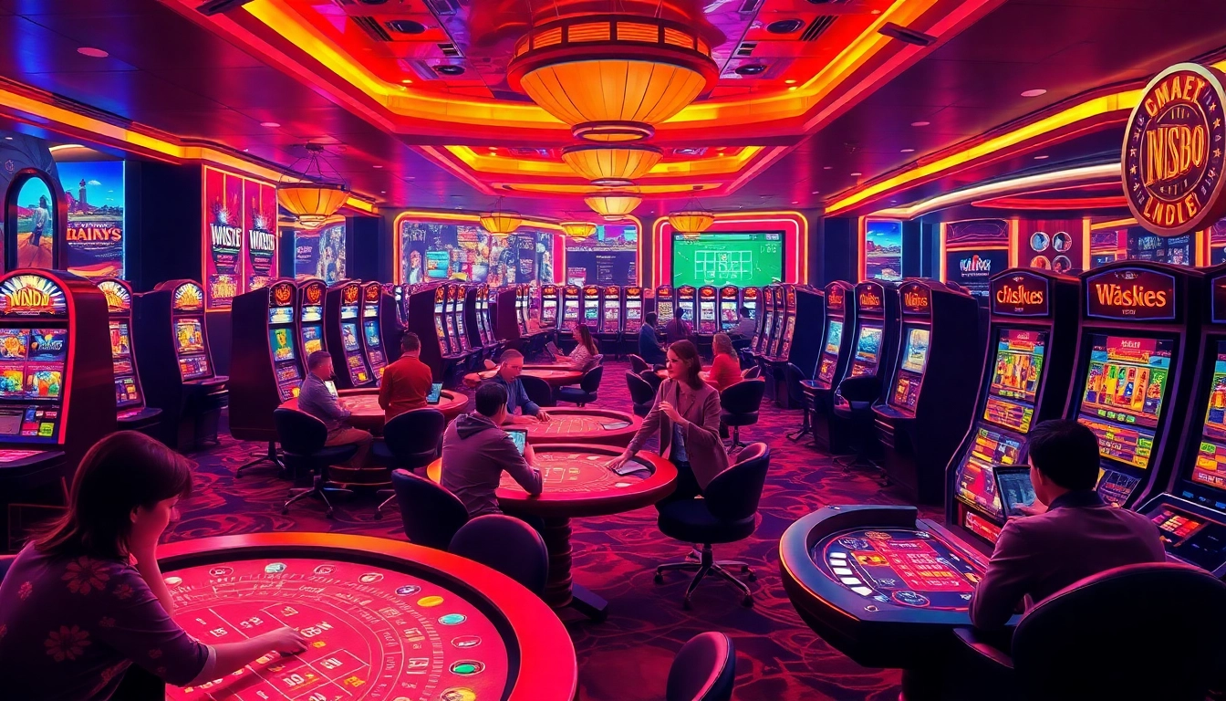 Vibrant online casino scene showcasing Lauthaitv gaming excitement.