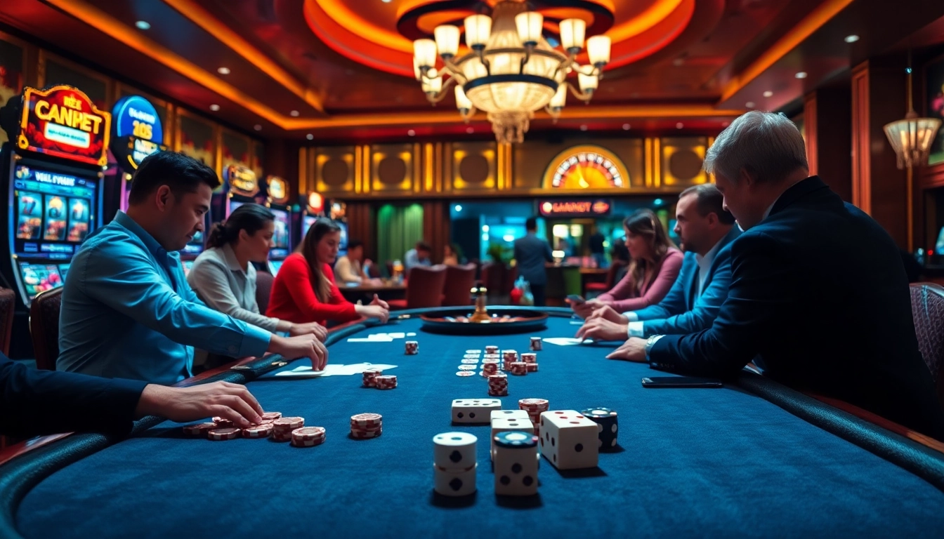 Experience the excitement of 789F with vibrant casino visuals of cards, poker chips, and slot machines.