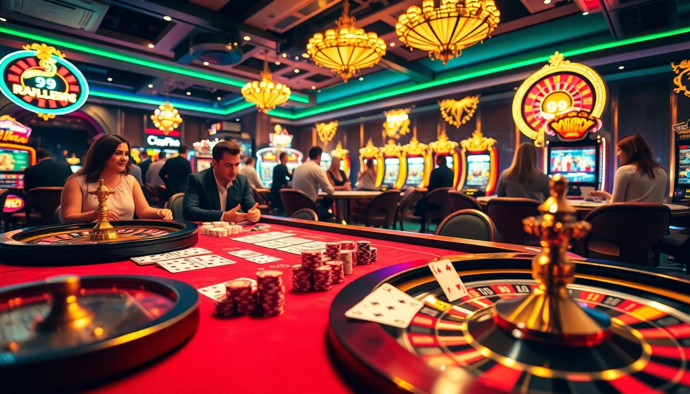Experience the thrill of winning at 99win’s upscale casino tables, full of energy and excitement.